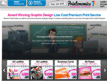Tablet Screenshot of printonomics.co.uk
